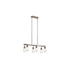Kichler 43059CLP 6-Lights Classic Pewter 60W Linear Chandelier