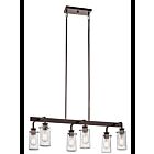 Kichler 43059OZ 6-Lights Olde Bronze 60W Linear Chandelier