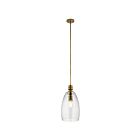 Kichler 43090NBR 1-Light Natural Brass 75W Pendant
