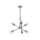 Kichler 43095CH 6-Lights Chrome 100W 1-Tier Chandelier