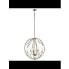 Kichler 43097PN 6-Lights Polished Nickel 60W 1-Tier Chandelier