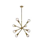 Kichler 43118NBR 8-Lights Natural Brass 100W 1-Tier Chandelier