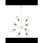 Kichler 43118WH 8-Lights White 100W 1-Tier Chandelier