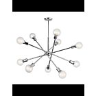 Kichler 43119CH 10-Lights Chrome 100W 1-Tier Chandelier