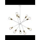 Kichler 43119WH 10-Lights White 100W 1-Tier Chandelier