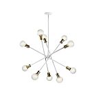 Kichler 43119WH 10-Lights White 100W 1-Tier Chandelier