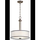 Kichler 43153AP 3-Lights Antique Pewter 100W Inverted Pendant