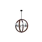 Kichler 43190AUB 8-Lights Auburn Stained 60W 1-Tier Chandelier