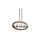 Kichler 43191AUB 8-Lights Auburn Stained 60W Oval Chandelier