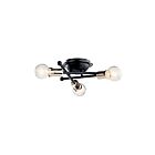 Kichler 43196BK 3-Lights Black 100W Flush Mount Ceiling Light