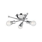 Kichler 43196CH 3-Lights Chrome 100W Flush Mount Ceiling Light
