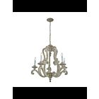 Kichler 43256DAW 5-Lights Distressed Antique White 60W 1-Tier Chandelier