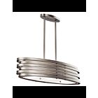Kichler 43303NI 3-Lights Brushed Nickel 100W Oval Chandelier
