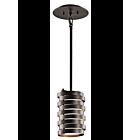 Kichler 43304OZ 1-Light Olde Bronze 100W Mini Pendant