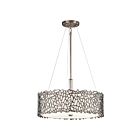 Kichler 43346CLP 3-Lights Classic Pewter 100W Convertible Pendant