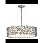 Kichler 43347CLP 4-Lights Classic Pewter 100W Round Chandelier