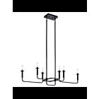 Kichler 43362BK 6-Lights Black 60W 1-Tier Chandelier