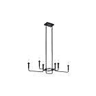 Kichler 43362BK 6-Lights Black 60W 1-Tier Chandelier