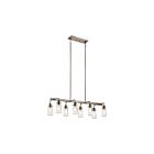Kichler 43457CLP 8-Lights Classic Pewter 60W Linear Chandelier