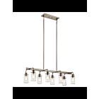 Kichler 43457CLP 8-Lights Classic Pewter 60W Linear Chandelier