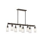 Kichler 43457OZ 8-Lights Olde Bronze 60W Linear Chandelier