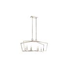 Kichler 43494PN 8-Lights Polished Nickel 60W Linear Chandelier