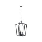 Kichler 43495BK 6-Lights Black 60W Foyer Chandelier