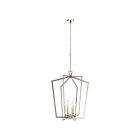 Kichler 43495PN 6-Lights Polished Nickel 60W Foyer Chandelier