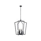 Kichler 43496BK 12-Lights Black 60W Foyer Chandelier