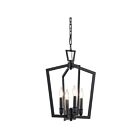 Kichler 43498BK 4-Lights Black 60W Foyer Pendant