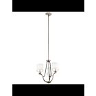 Kichler 43531CLP 3-Lights Classic Pewter 60W Mini Chandelier
