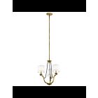Kichler 43531NBR 3-Lights Natural Brass 60W Mini Chandelier