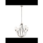 Kichler 43532CLP 6-Lights Classic Pewter 60W 1-Tier Chandelier