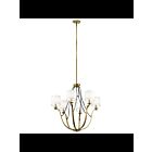 Kichler 43532NBR 6-Lights Natural Brass 60W 1-Tier Chandelier