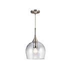 Kichler 43537NI 1-Light Brushed Nickel 150W Pendant
