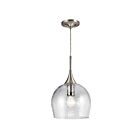 Kichler 43537NI 1-Light Brushed Nickel 150W Pendant