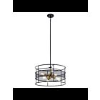 Kichler 43594BK 6-Lights Black 75W Round Chandelier