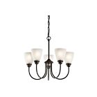 Kichler 43638OZ 5-Lights Olde Bronze 100W 1-Tier Chandelier