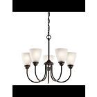 Kichler 43638OZL18 5-Lights Olde Bronze 10W LED 1-Tier Chandelier