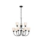 Kichler 43639BK Jolie 9-Lights 100W Black Chandelier