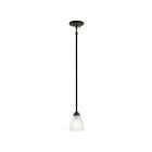 Kichler 43640OZ 1-Light Olde Bronze 100W Mini Pendant