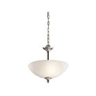Kichler 43641NIL18 2-Lights Brushed Nickel 10W LED Convertible Pendant