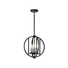 Kichler 43642BK 4-Lights Black 60W Pendant