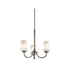 Kichler 43664NI 3-Lights Brushed Nickel 100W 1-Tier Chandelier