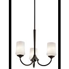 Kichler 43664OZ 3-Lights Olde Bronze 100W 1-Tier Chandelier