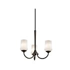 Kichler 43664OZ 3-Lights Olde Bronze 100W 1-Tier Chandelier
