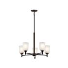Kichler 43671OZ 5-Lights Olde Bronze 100W 1-Tier Chandelier