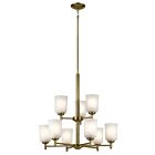 Kichler 43672NBR Shailene 9-Lights 900W Natural Brass Chandelier
