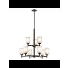 Kichler 43672OZ 9-Lights Olde Bronze 100W 2-Tier Chandelier