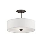 Kichler 43675OZ 3-Lights Olde Bronze 100W Semi-Flush Mount Ceiling Light